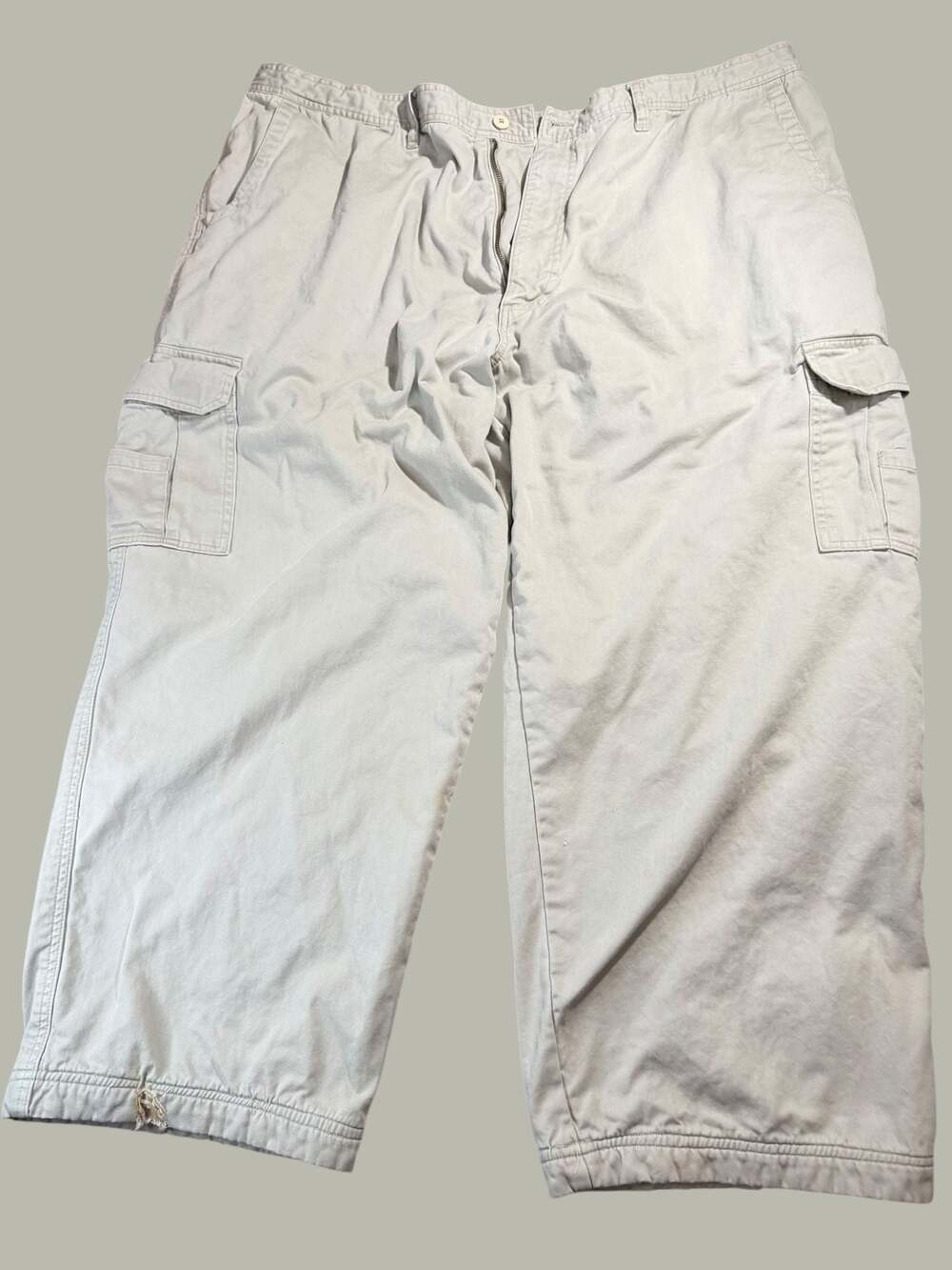 RedHead Men's Vintage Wide Leg Khaki Cargo Pants Size 48x32